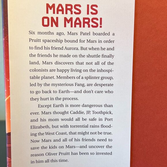 Set of 2 Mars Patel Sci-fi Adventure Middle School Book Series by Sheela Chari - Picture 8 of 14